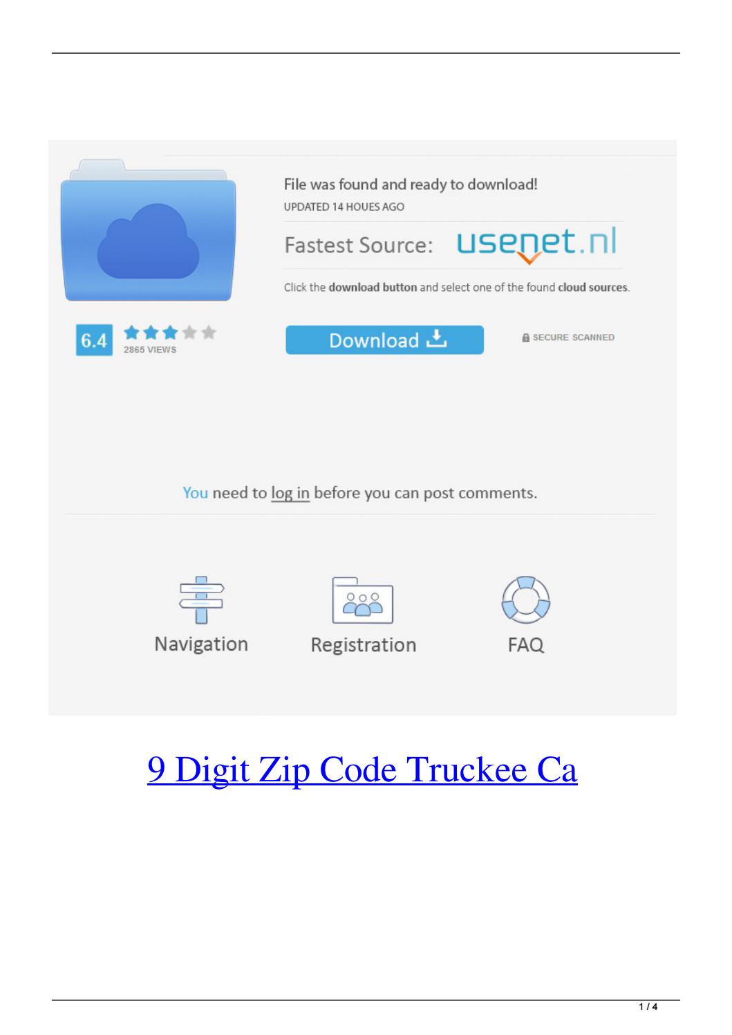 9 Digit Zip Code Download